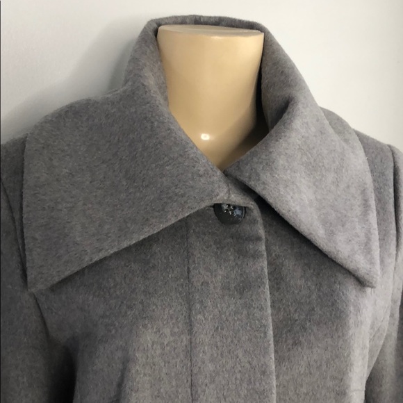 Cole Haan Signature Envelope Collar A-Line Coat - Picture 4 of 8